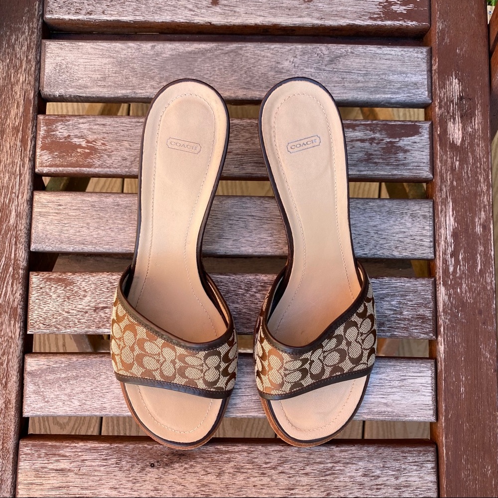 SALE ✨Coach Vintage Louie Brown CC 2in Heel